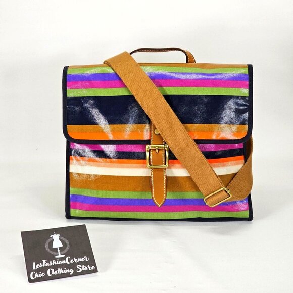 Fossil Women's Multicolored Coated Canvas Messenger Crossbody Bag Medium 1824 - Picture 6 of 16